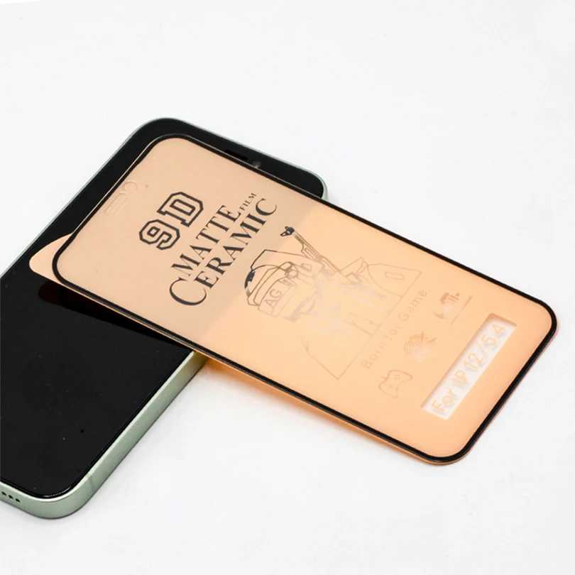 21D 9D 100D Ceramic  Flexible Soft Film Nano Glass Matte Anti Shock Screen Protector For iPhone13PRO MAX