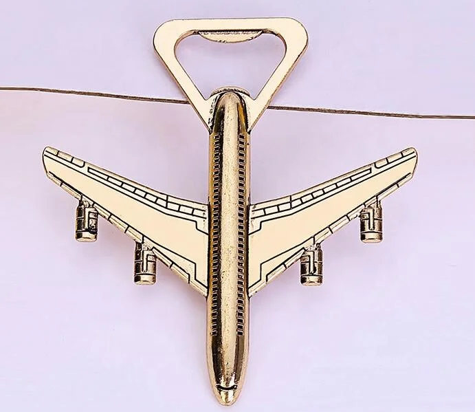 Beer wine tools wedding party favor airplane shaped beer bottle opener