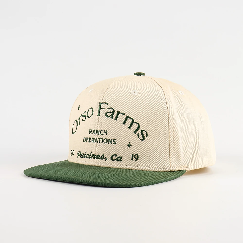 Wholesale China Factory Snapback Hat Cotton Twill Custom Embroidery Logo flat brim Hat for Unisex Casual cap for Low MOQ