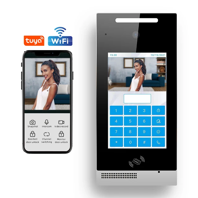 Security IP Intercom Phone System With Camera Monitoring Video Door Phone For Apartment or Building