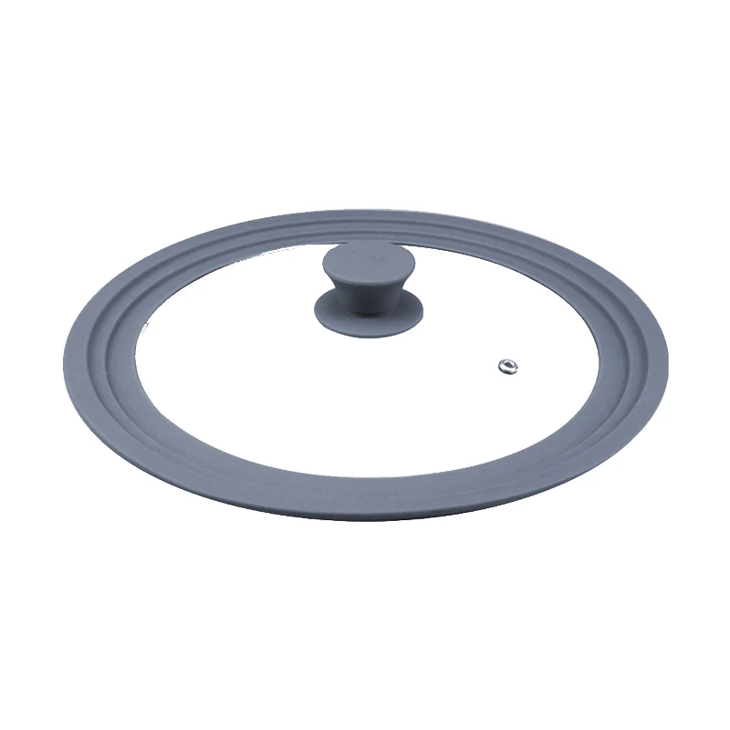 Wholesale high-quality kitchen utensils tempered glass multi-function covers pot covers with silicon knobs