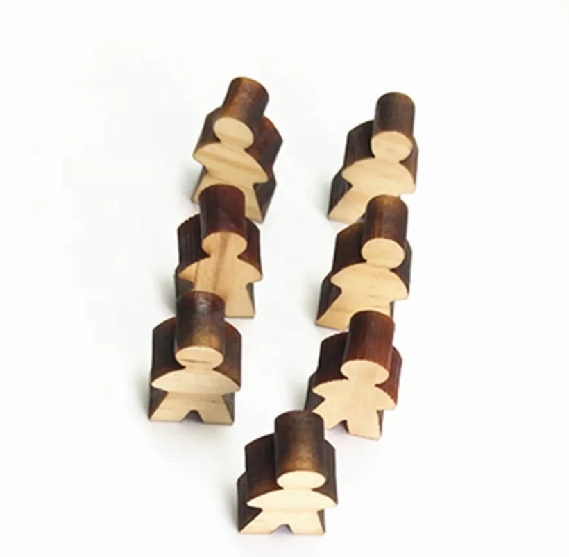 LVOU 19mm wooden meeples board game pieces