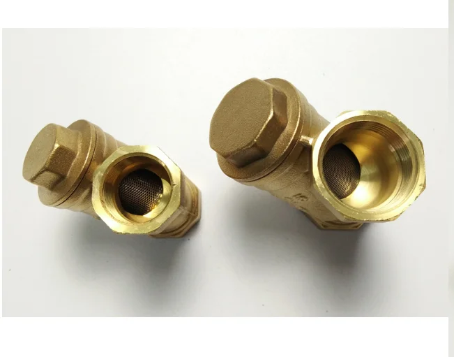 Y strainer drain Brass check valve filter pipe fitting air steam plumbing valve