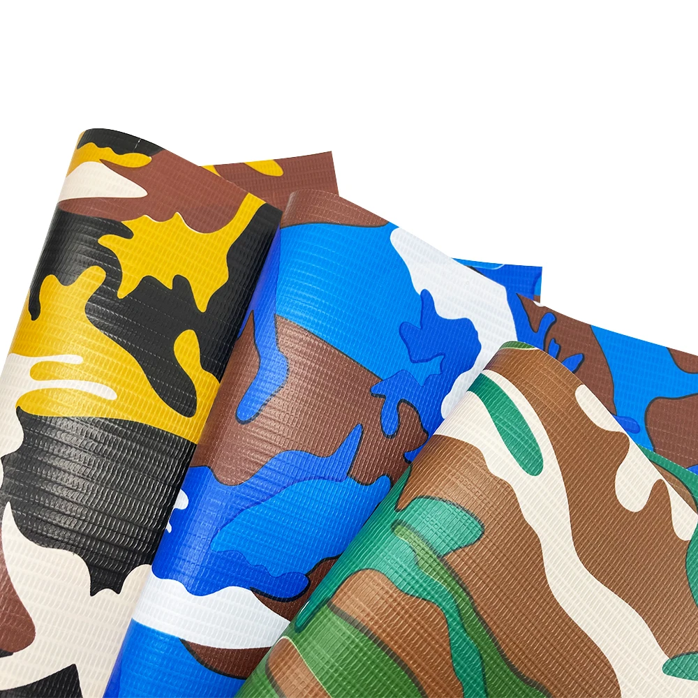 Customized size camouflage army pvc tarpaulin for covers