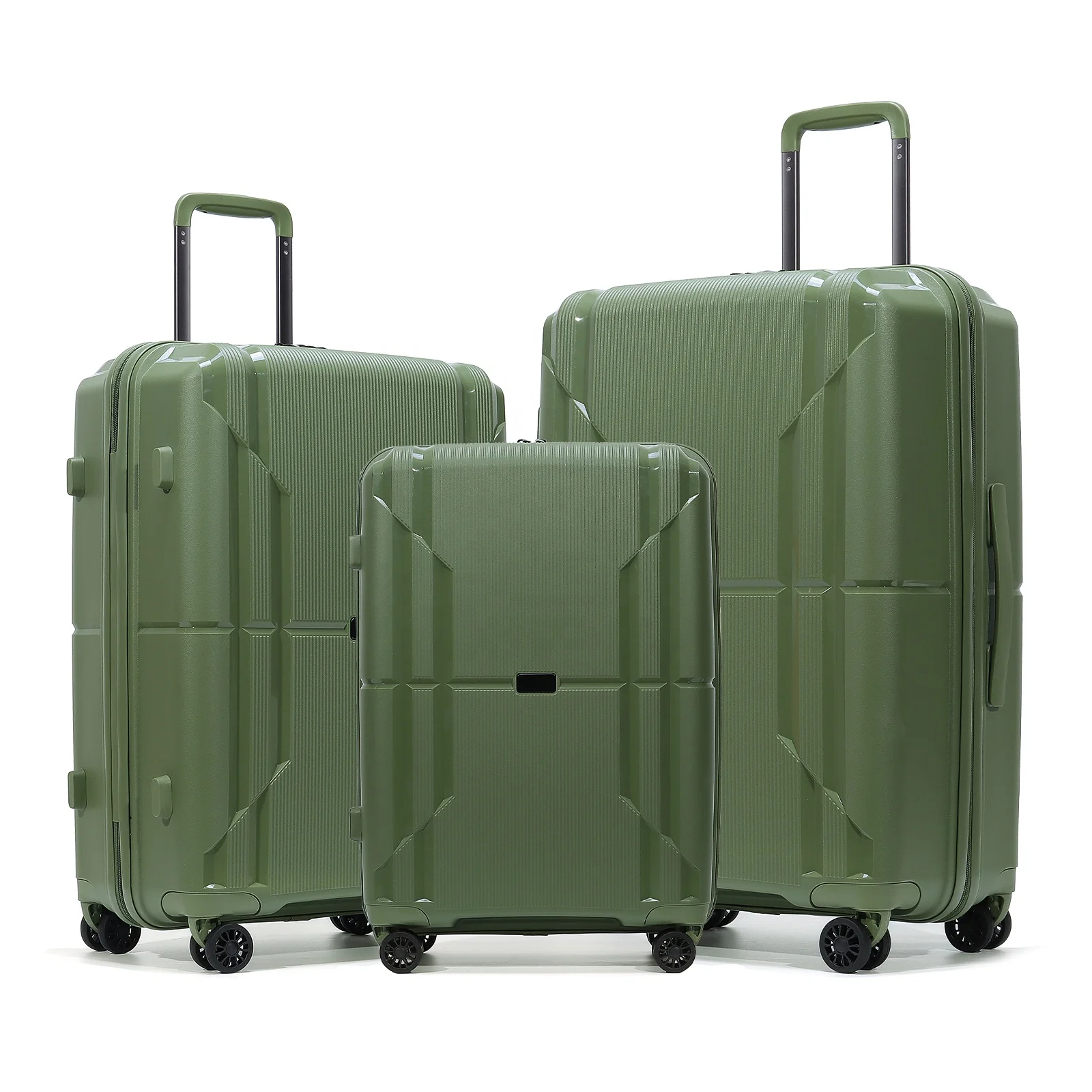 25 Years Factory Custom High Heat Resistance PP Vali Trolley Suitcase Case Travel Bags Luggage
