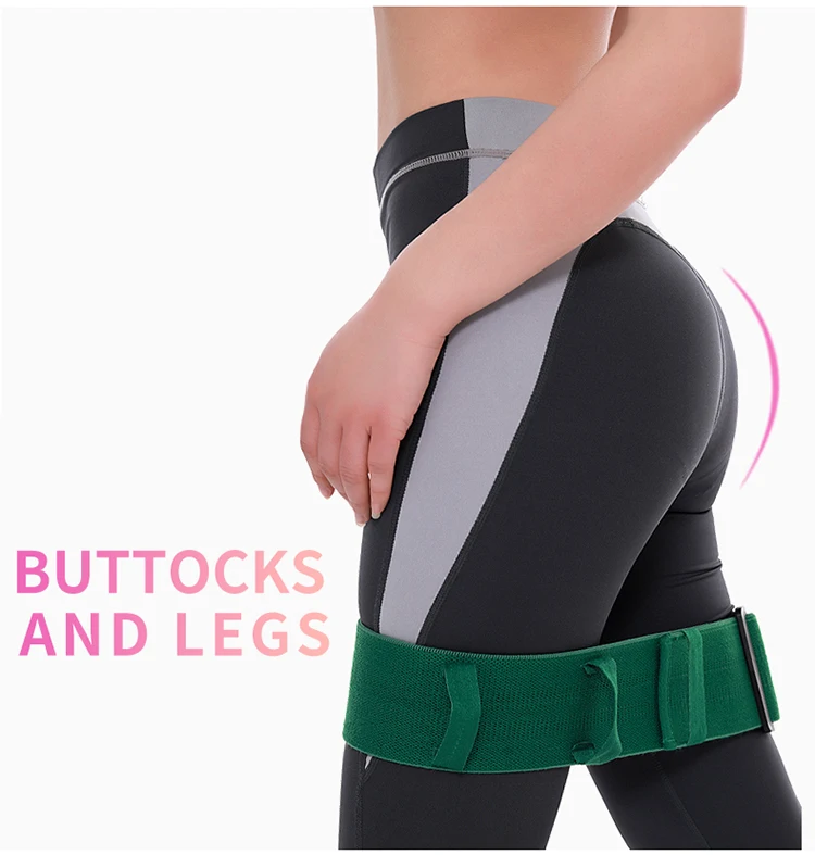 
Custom Elastic Band Cotton Fabric Fitness Booty Band Resistance Band 