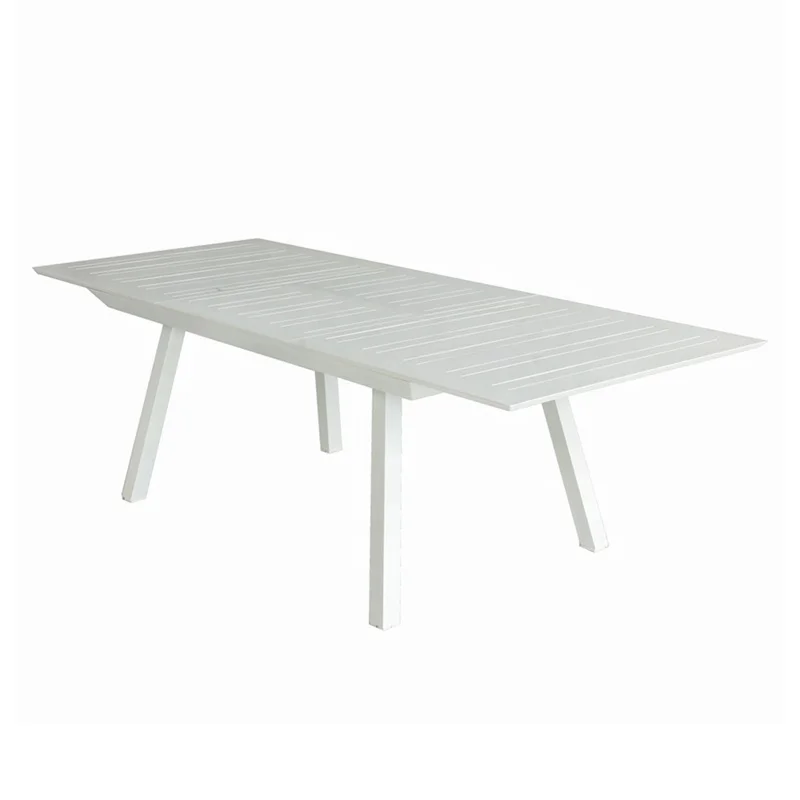 Hot Sale Professional OEM Factory Waterproof UV-Protection Garden Furniture Extendable Dining Table