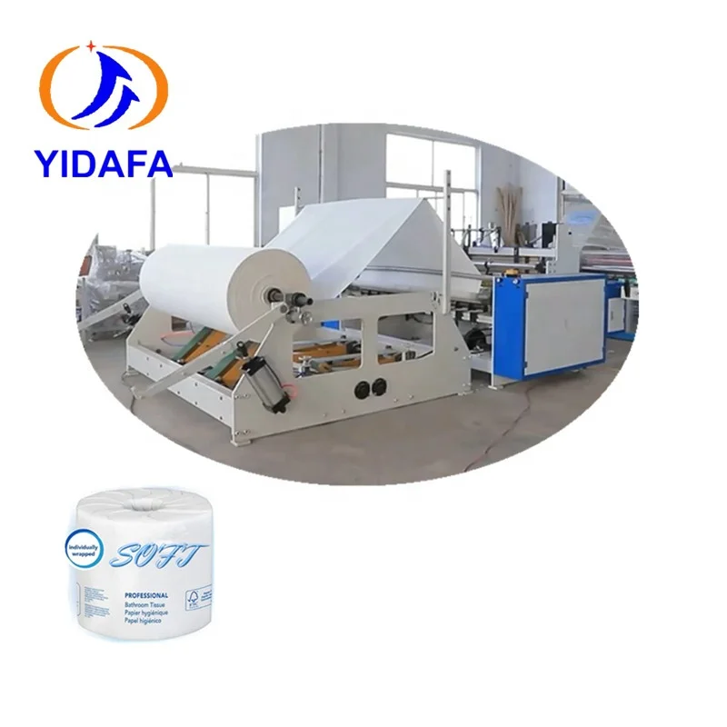 YDF kitchen paper towel rewinding making machine, toilet paper roll embossing rewinding machine