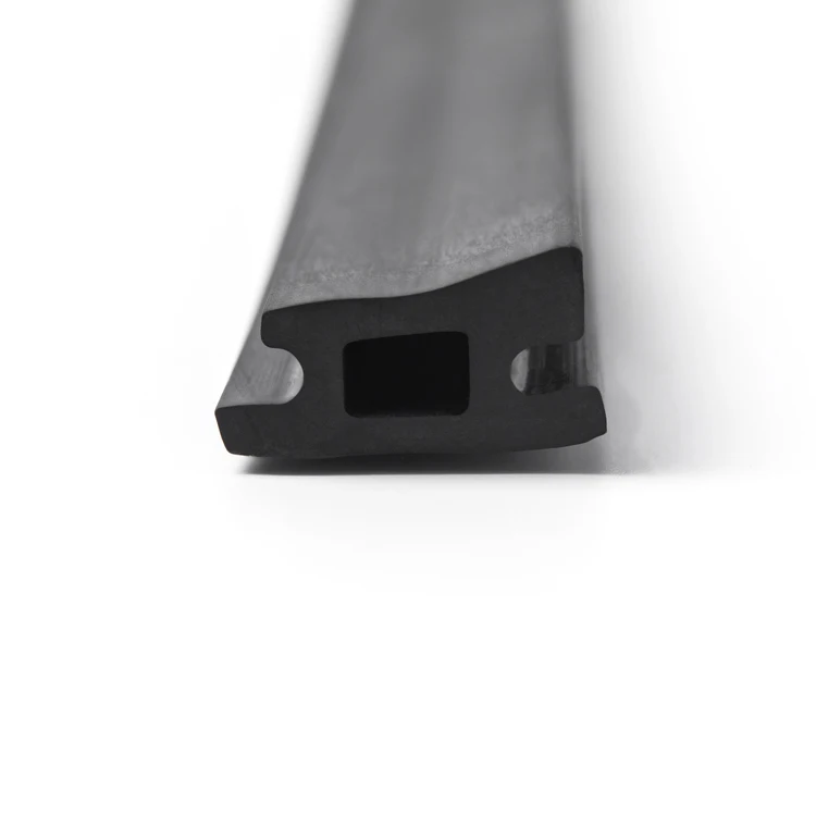Customized Stair floor antiskid cushioning strip aluminum strip edging rubber sealing strip