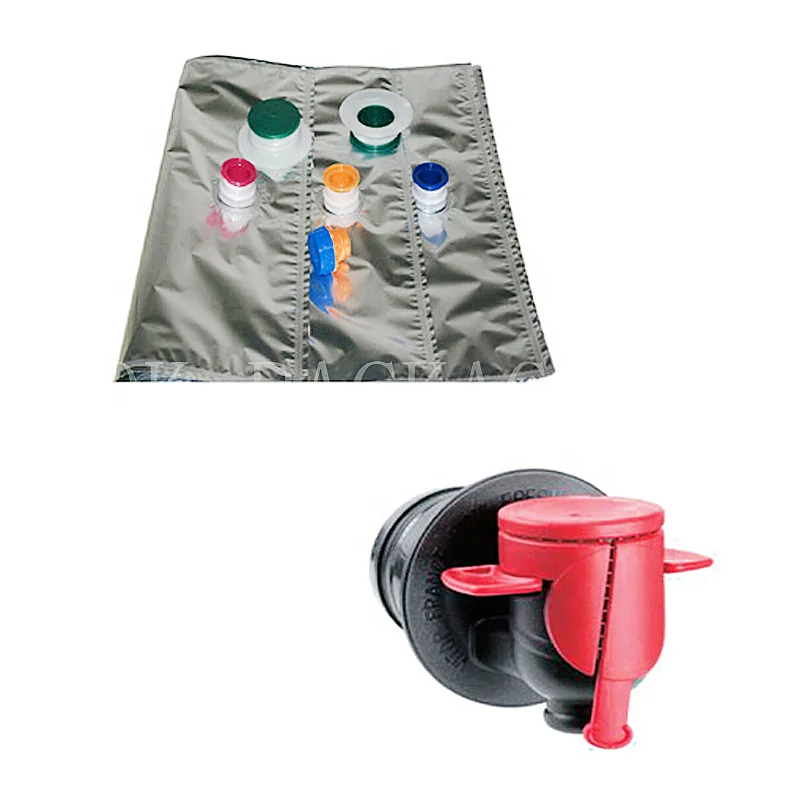 5L 10L BIB Box Valve Juice Liquid Wine Beverage Coffee Packaging PE AL Plastic Secure Spout Gravure Printing Surface Handling
