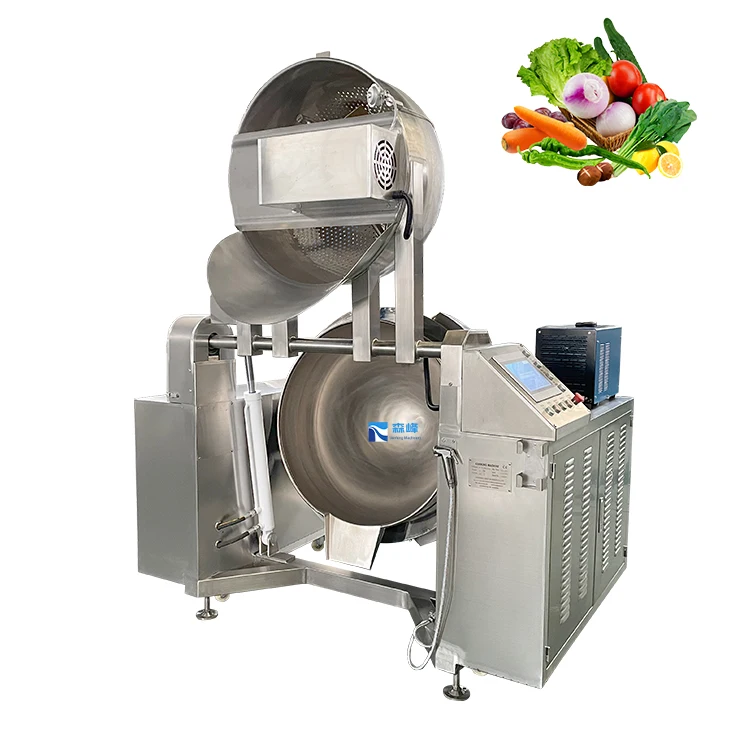 Factory Supply Seafood Vegetable Cooking Machinery Electric Carrot Frozen Meat Blanching Pot Machine with Basket