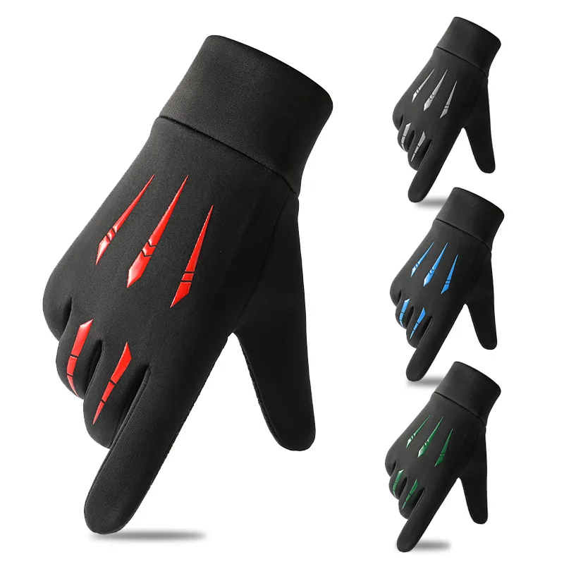 Winter Gloves for Men Warm Cycling Touch Screen Plus Fleece Non-slip Outdoor Sports Motorbike