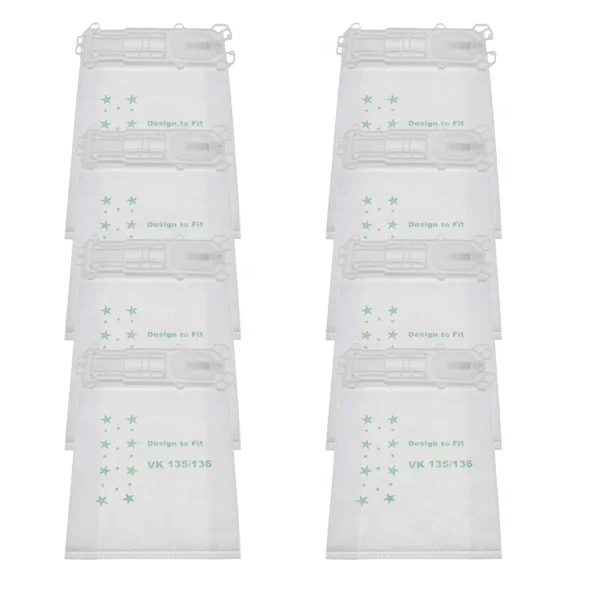 8 (PK) Нетканый фильтр, запчасти для пылесоса, аксессуары, тканевый пылесборник, фильтр, пылесборник, пылесборник Vorwerk Kobold VK135 VK136