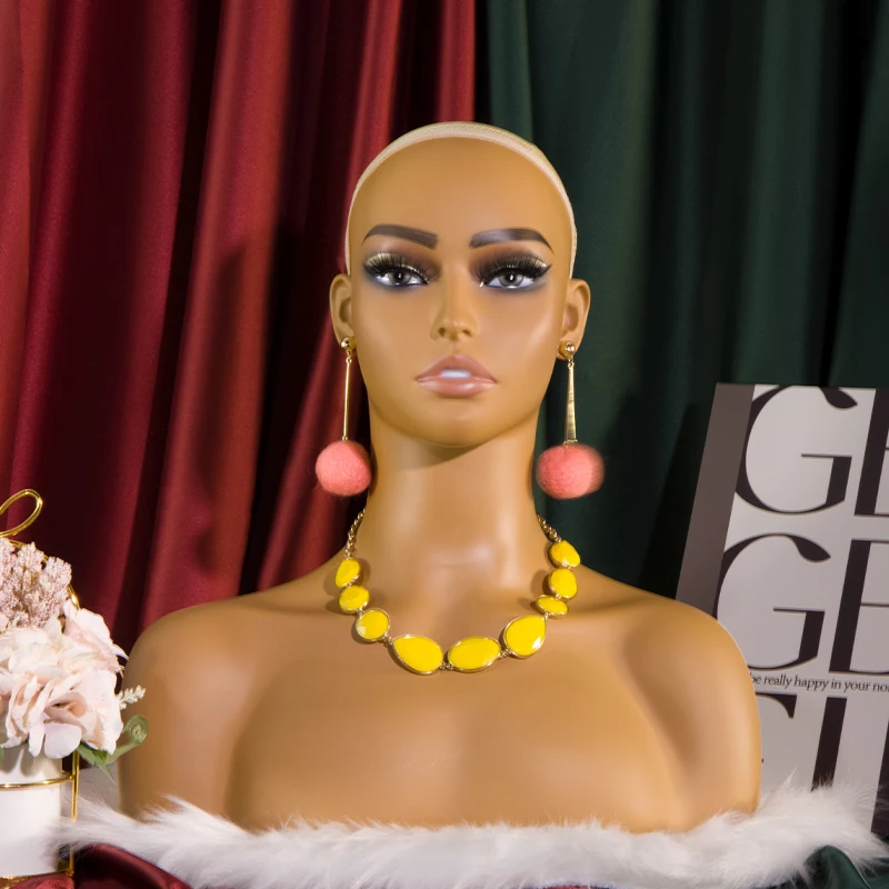 Hair Female Mannequin Training Head Shoulder Hair Styling Tools Wholesale Mannequin Head For Wig Display Model