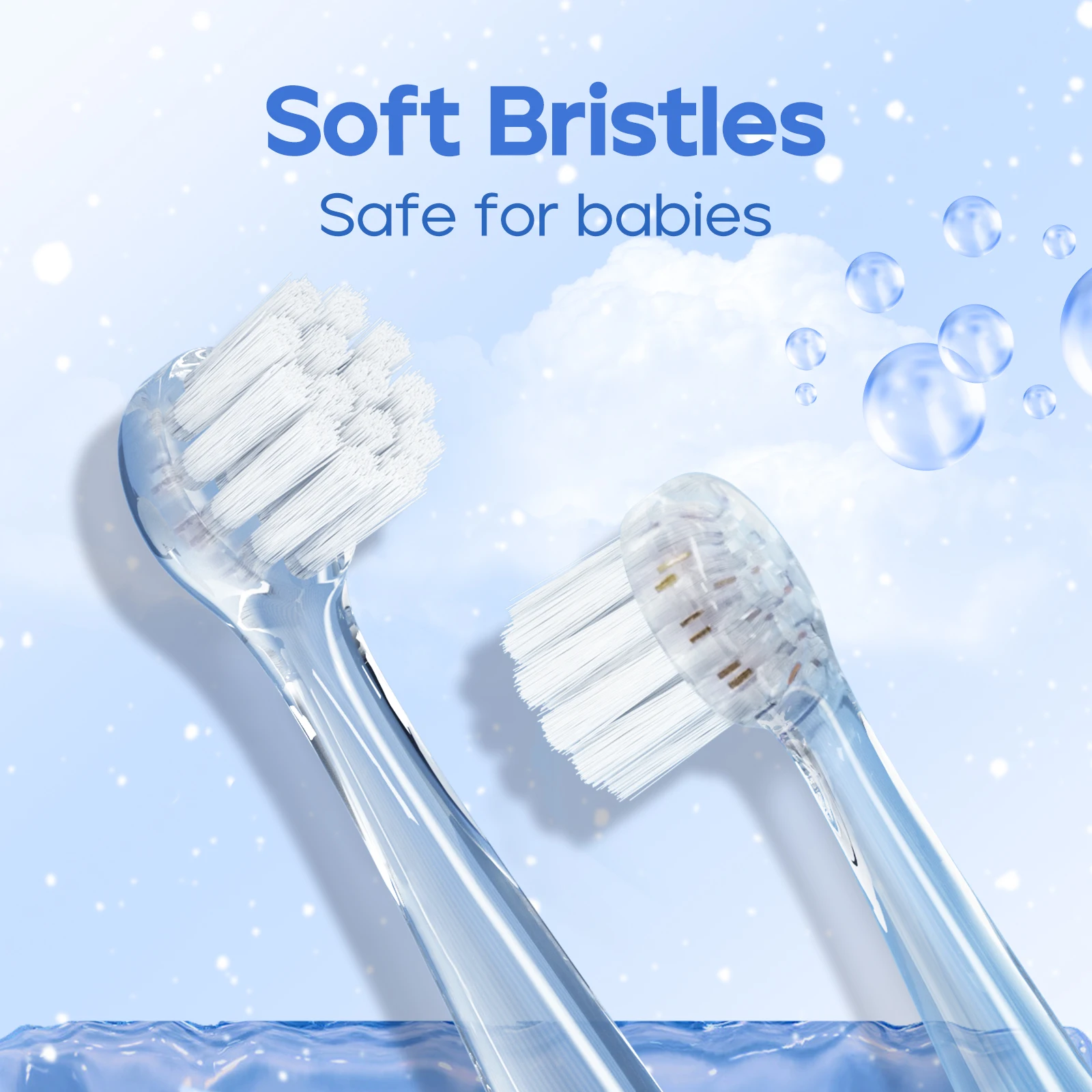 SG513 OEM Sonic Gentle Vibration Safe Tooth Brush LED Light Battery Powered 4 Brush Heads Kids Baby Electric Toothbrush