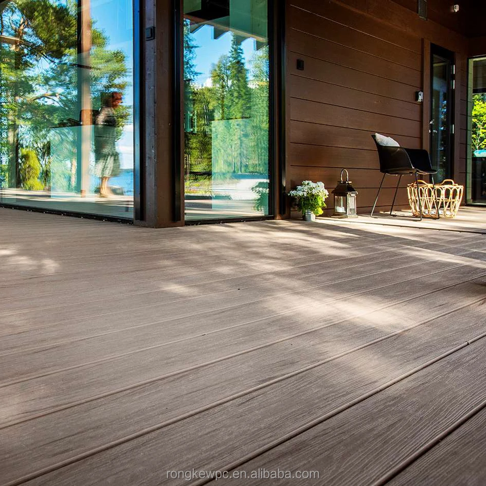 Highly Cost Effective  Co-extrusion Outdoor Solid Hollow Wood Plastic Composite Decking WPC