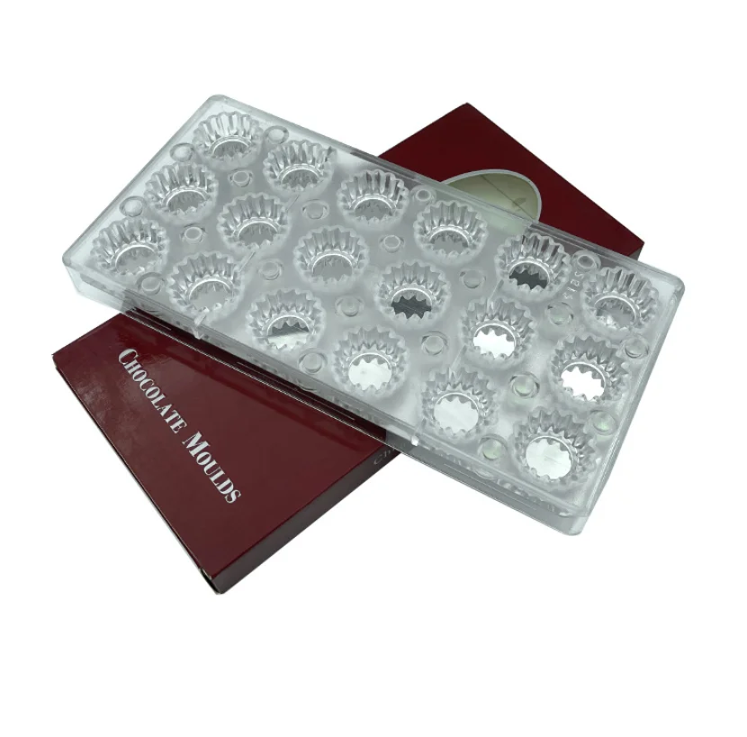 Chocolate Making Tools PC Magnetic Chocolate Mold Polycarbonate Plastic Round Shape Chocolate Mould