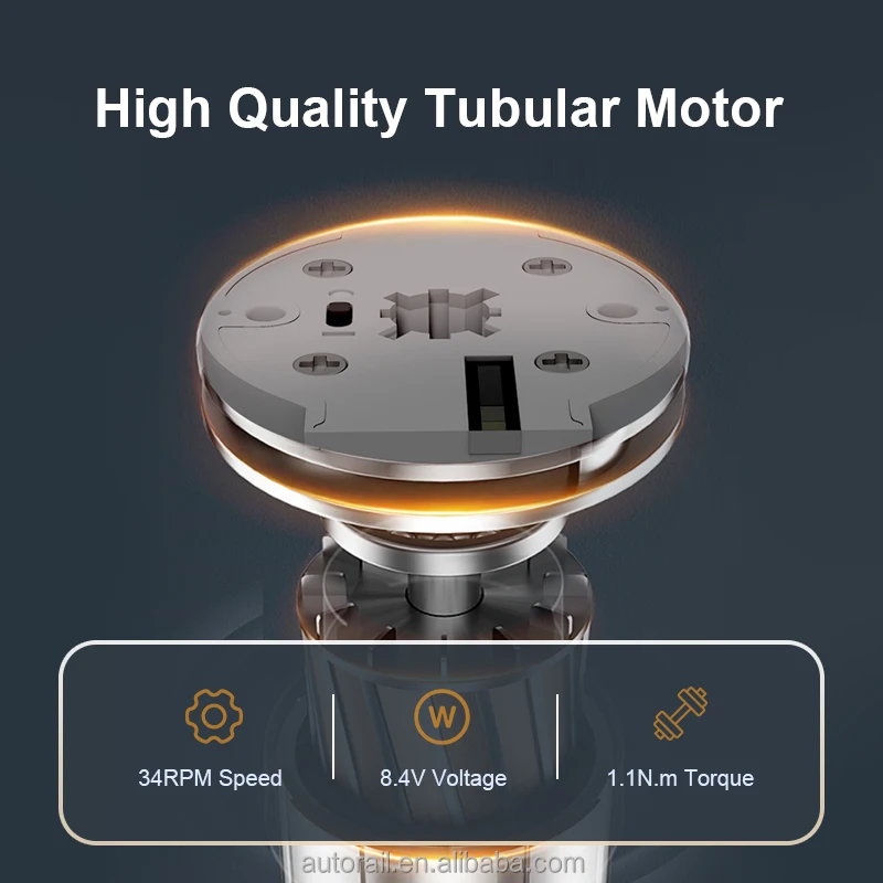 Tuya Zigbee 25mm Tubular Motor For Projection Screen Roller Shutter Battery Blinds Tubular Motor