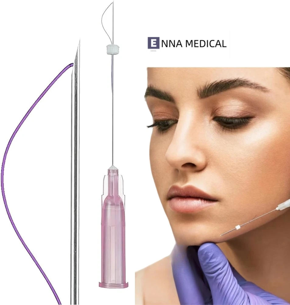 ENNA Korea sterile fio pdo mono 29g v line absorbable face twist mono barbed pdo nose pdo threads face lift mono 100pcs minerva
