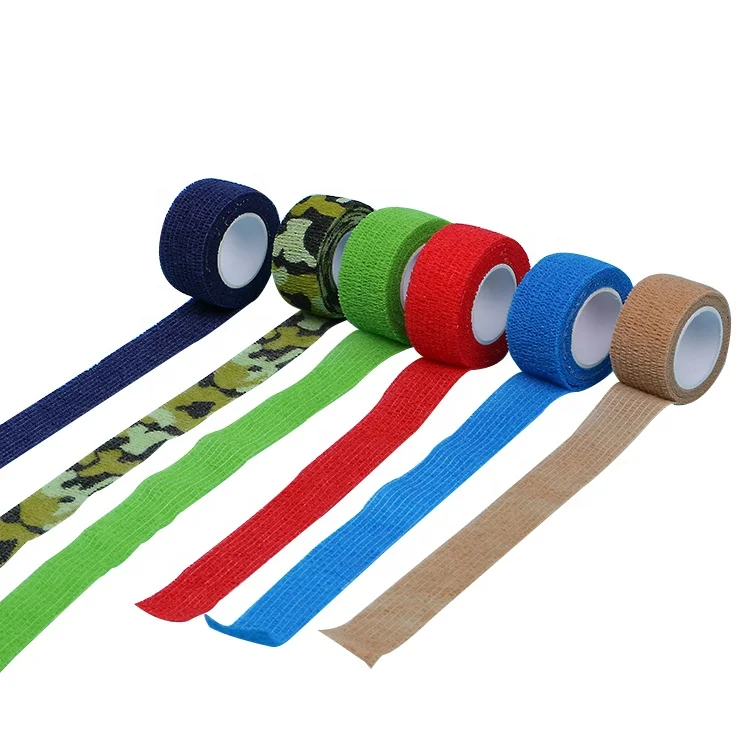 2022 Horse supply self adhesive animal leg hoof wrap elastic cohesive horse bandage for horse race