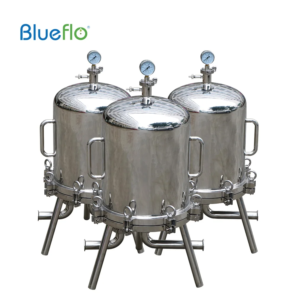 Darlly Factory Stainless Steel 304/316 Cartridge Filter Housing Lenticular Cartridge Housing Sanitary Housing For Beer Polishing