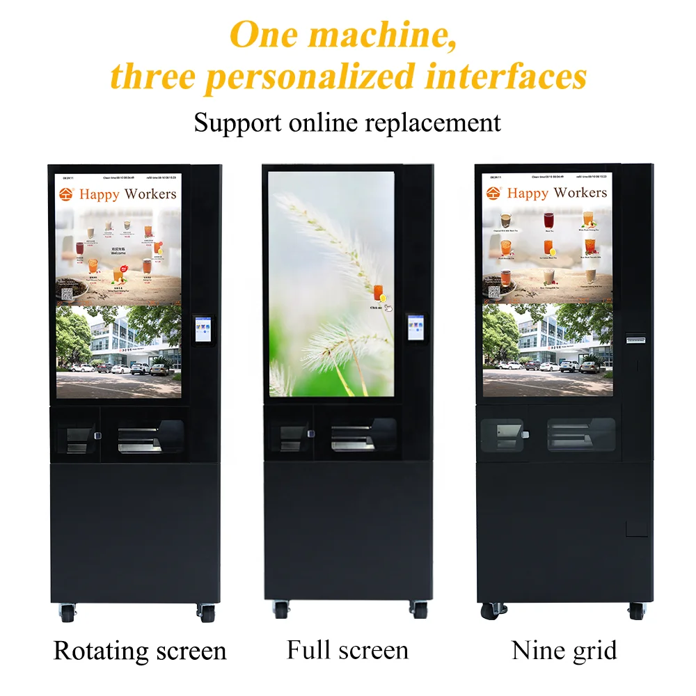 Top Fashion Robotics Arm Smart Tea Vending Machine Fully Automatic
