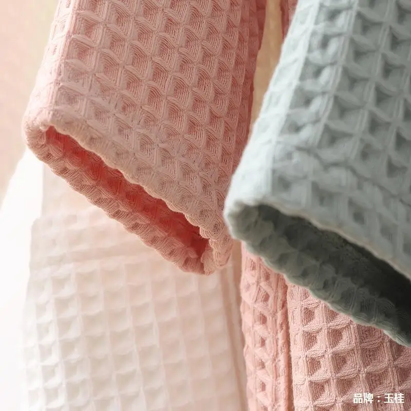 13 Manufacturer Years Super Soft Waffle Skin Friendly Kids Bathrobe Toddler Baby Bathrobe Towel Robes Hooded Bathrobes For Child