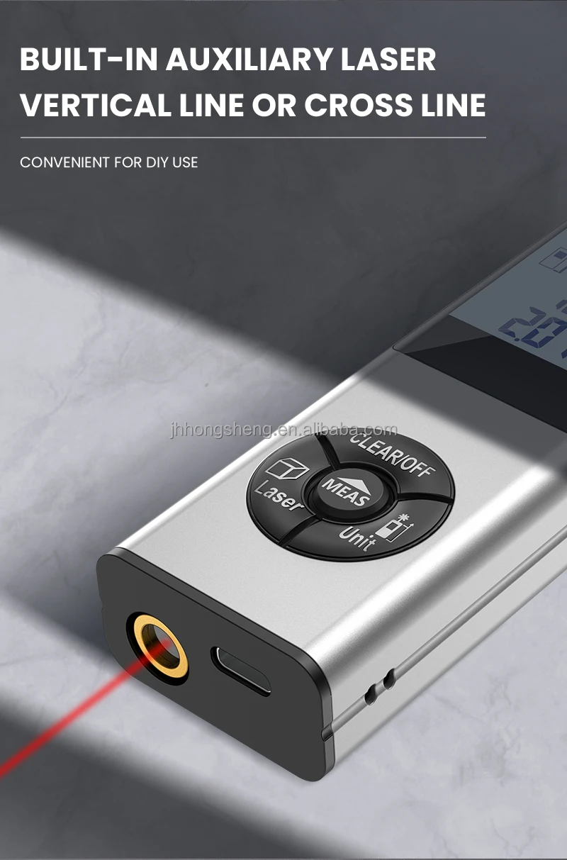 USB Rechargeable Cross Line Laser Level  Electronic Measuring Instruments Laser Rangefinder