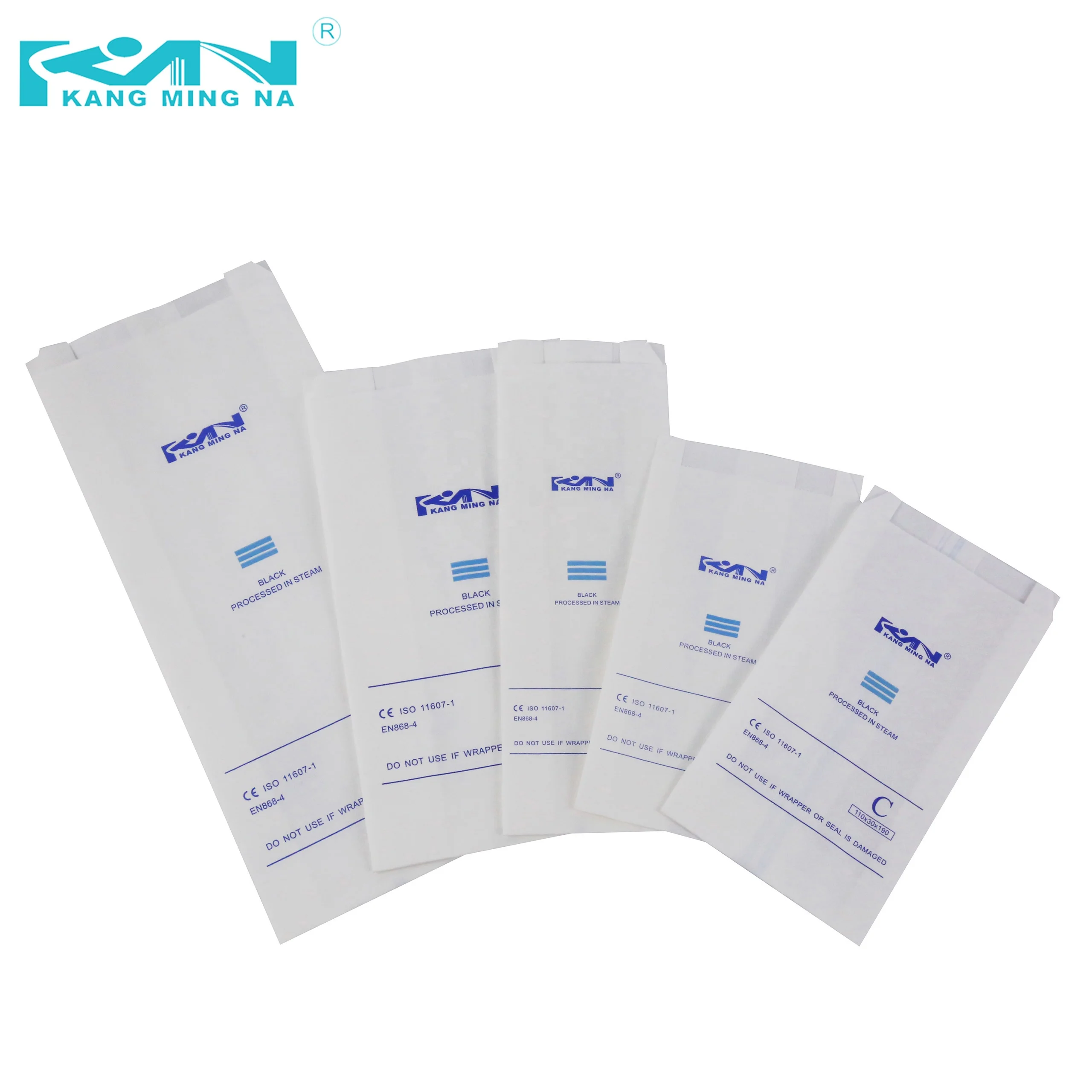 Three dimensional sterilization medical hospital gusseted paper pouch sterile dialysis paper
