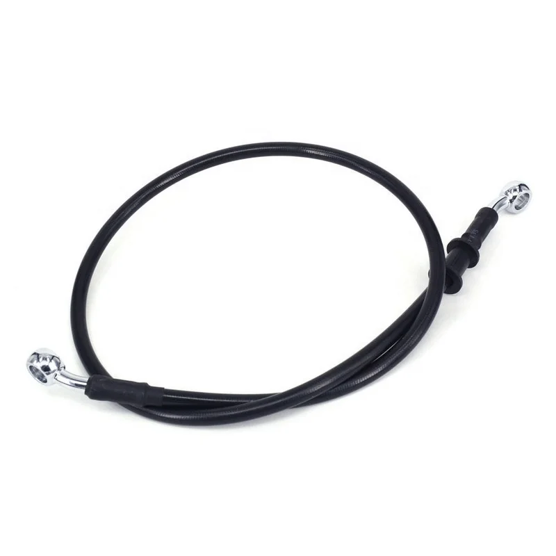 Sae J1401 AN3 Silver Black Cover PTFE Stainless steel braided brake line hose with brake fitting for car motorcycle