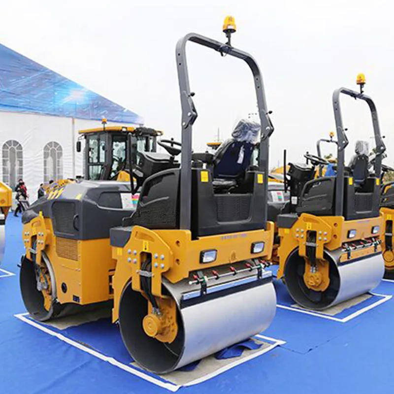 Road Machinery 1.7t XMR170 1000mm Compacting Width Mini Double Drum Road Roller