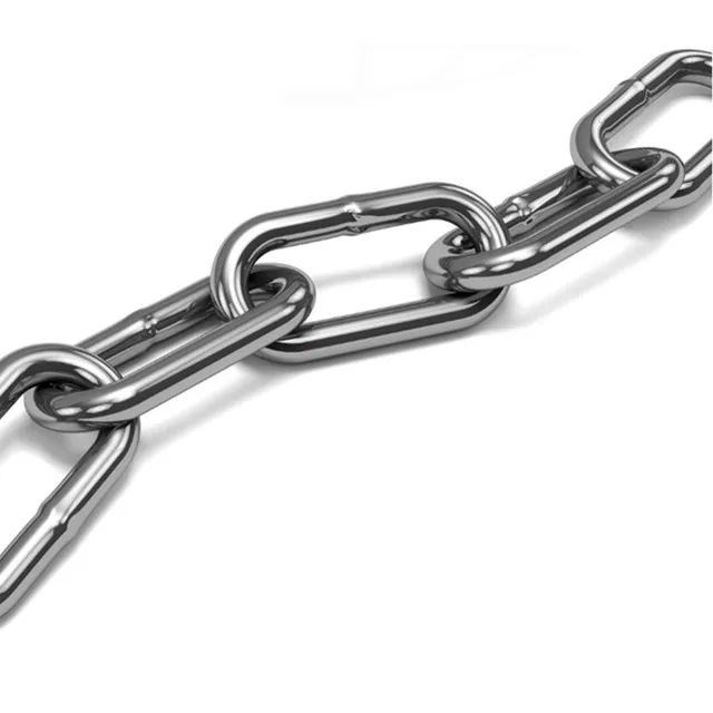 chain stainless steel manufacturer 304 316 Stainless Steel Flashing Welded Link Chain For Heavy Duty Industrial