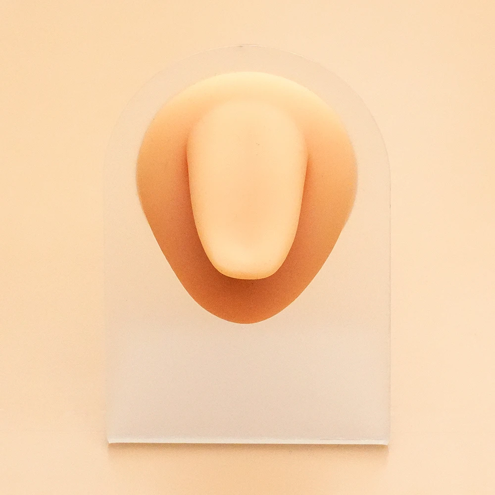 Toposh hot sale silicon mold ear display model stand show earring piercing jewelry display tool nose piercing display