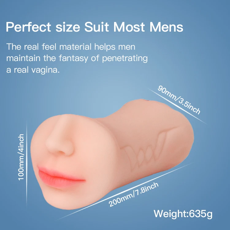 
Wholesale oral artificial man pussy pocket masturbation cup vaginal sex toys male masturbator 