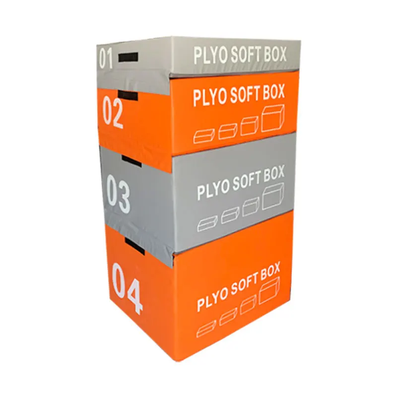 Colorful Multifunctional Foam Jump Box Plyo Box Set With Sit-ups Foam Plyo Boxes