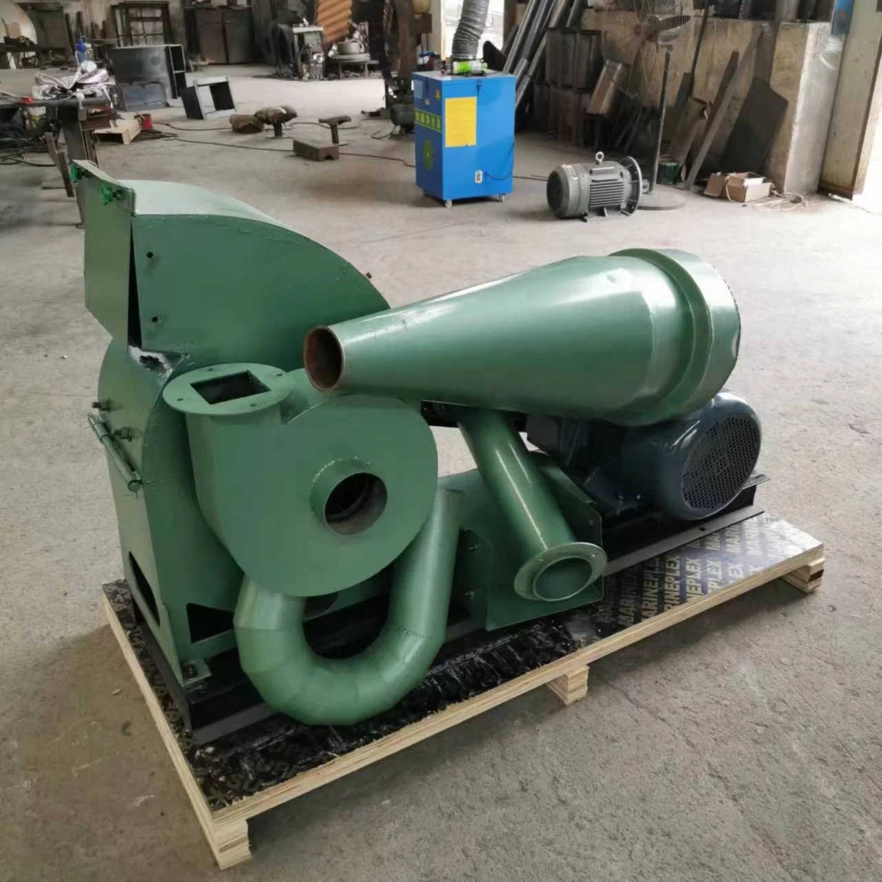 24 Blades Grass And Straw Grinder Animal Feed Crusher Machine Corn Rice Husk Maize Corn Grinding