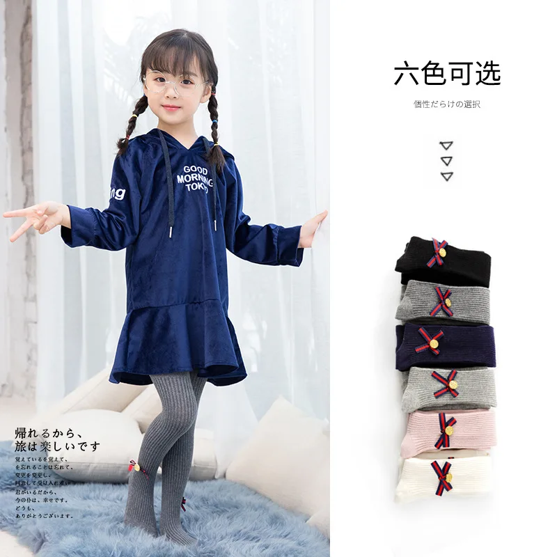 Custom cartoon kids pantyhose leggings hosiery dress stocking combed cotton baby tights socks