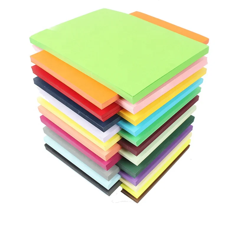 80g colorful wood free A4 wrapping paper for DIY use