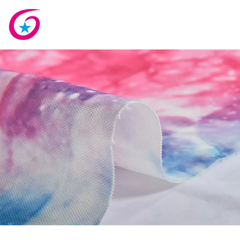 
Tie dye effect heat transfer print 100% polyester fabric canvas fabric 