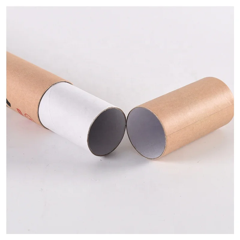 
Custom Poster Packaging Tube Postal Cardboard Poster Mailer Tube Packaging For Wallpaper Poster Mailing Tube 