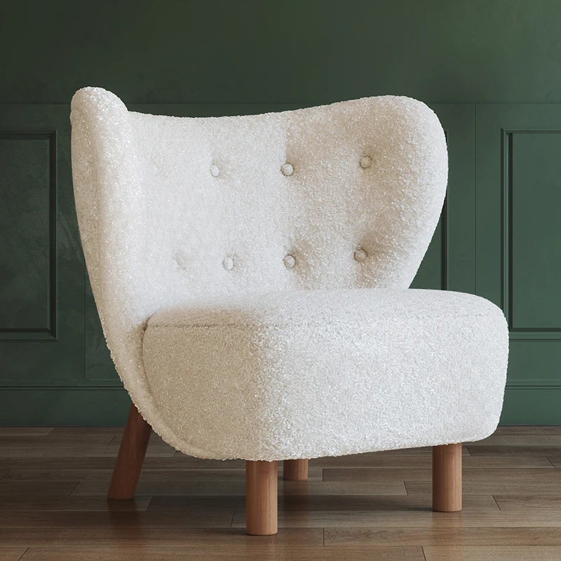 Лидер продаж, кресло для гостиной с низкой спинкой, высокий бархатный диван-стул из ткани