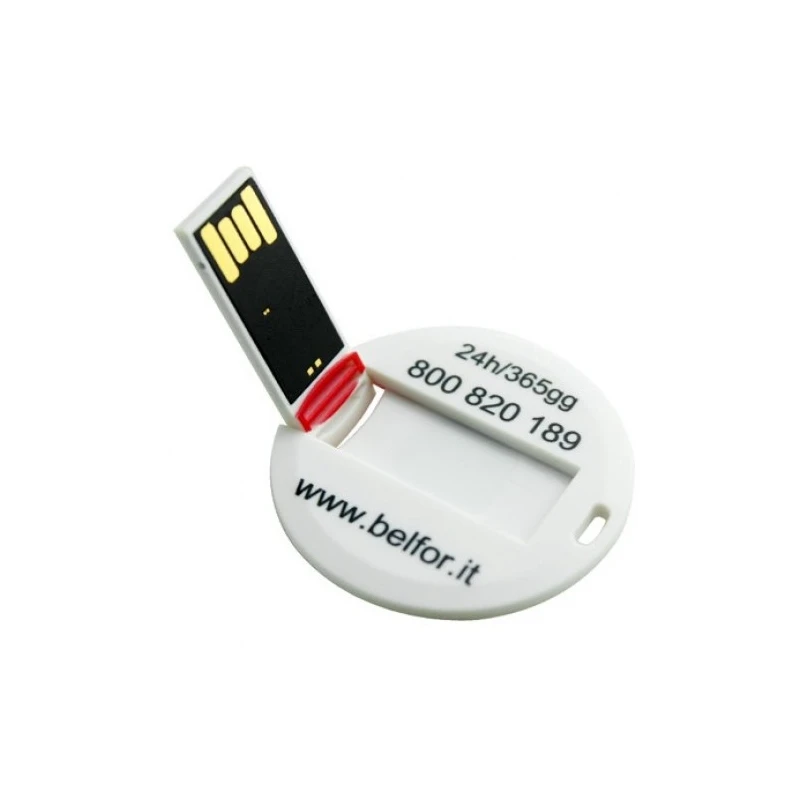 Fillinlight Round Name Card Shape USB Flash Drive Coin Bargaining Chip Round Name Card USB Flash Drive