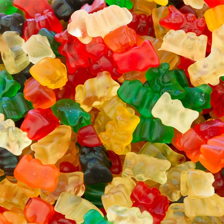 Фруктовый сок порошок для производства мягкого Gummy медведя сладким вкусом мини жевательные конфеты в мешок упаковки