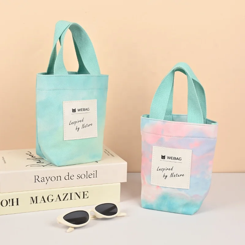 Webag OEM Factory Design Eco-Friendly Corn Velvet Fabric colorful candy shopping reusable tote bag women canvas bag