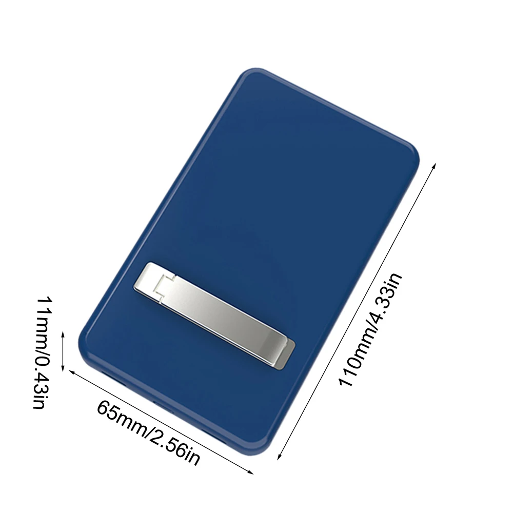  2021 Weluv Новый мини 5000 mAh банк питания магнитное Беспроводное зарядное устройство держатель мобильного телефона 3 в 1 CE FCC