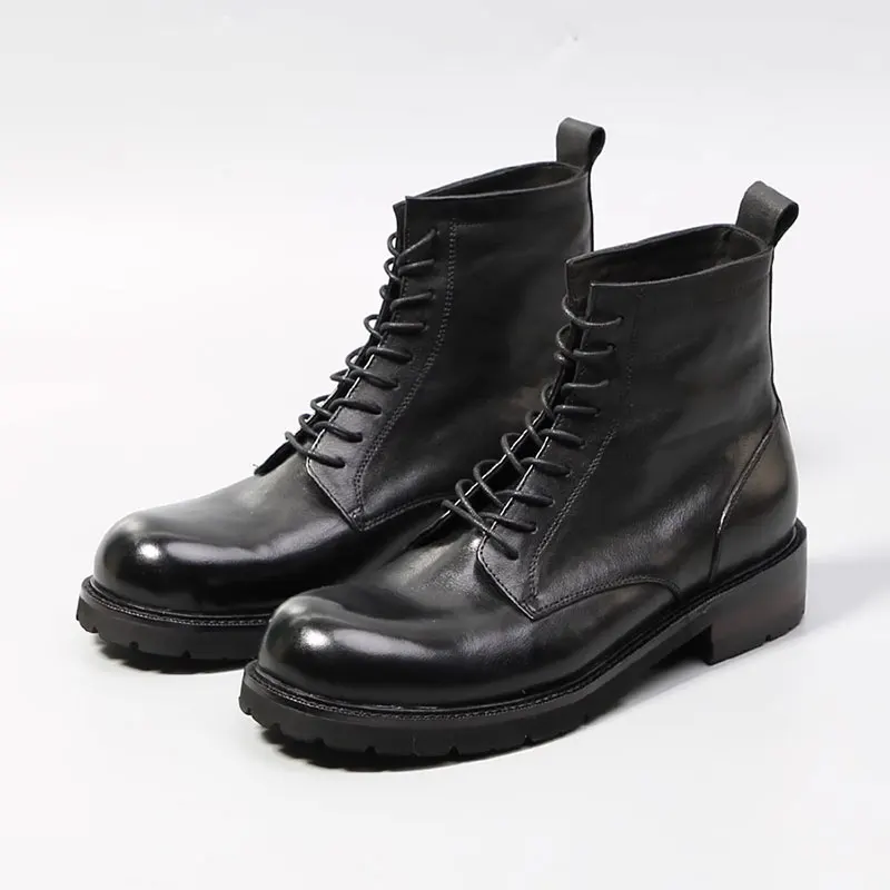 Роскошные дизайнерские туфли на заказ для мальчиков и мужчин, итальянская мужская обувь из натуральной кожи, официальные короткие ботинки