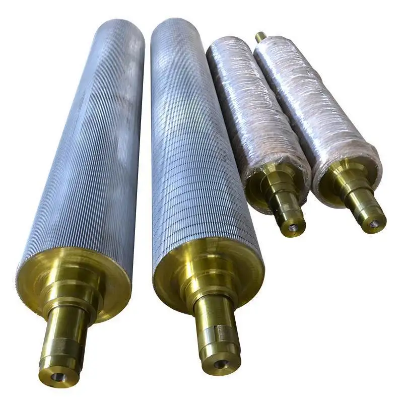 High quality A B C E alloy chromium plating corrugated roller for single-sided machine