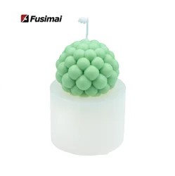Fusimai Creative Round Ball Silicon Candle Mould Spherical Bubble Ball Silicone Candle Mold