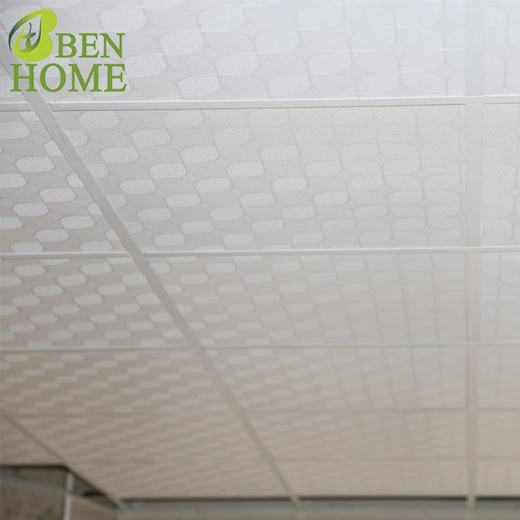 Vinyl Ceiling Sheets Artistic Panel PVC Faced Gypsum Board