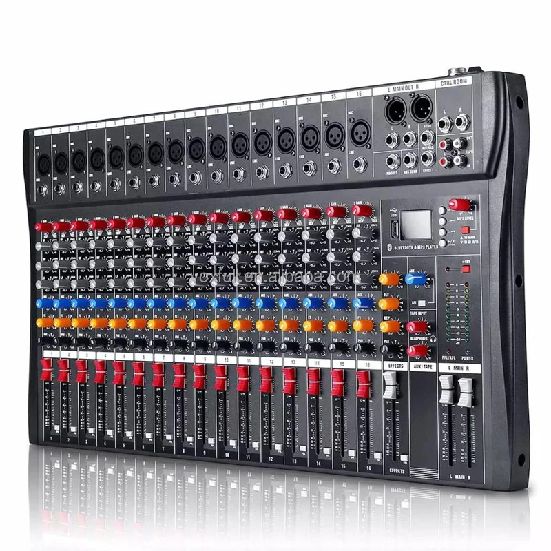 Voxfull CT12 Digital Mixing Console Professional Audio 12 Channel Mixer for public address system